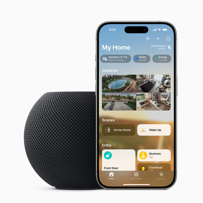 HomePod mini предлагает удобные способы управления повседневными задачами и управления умным домом.