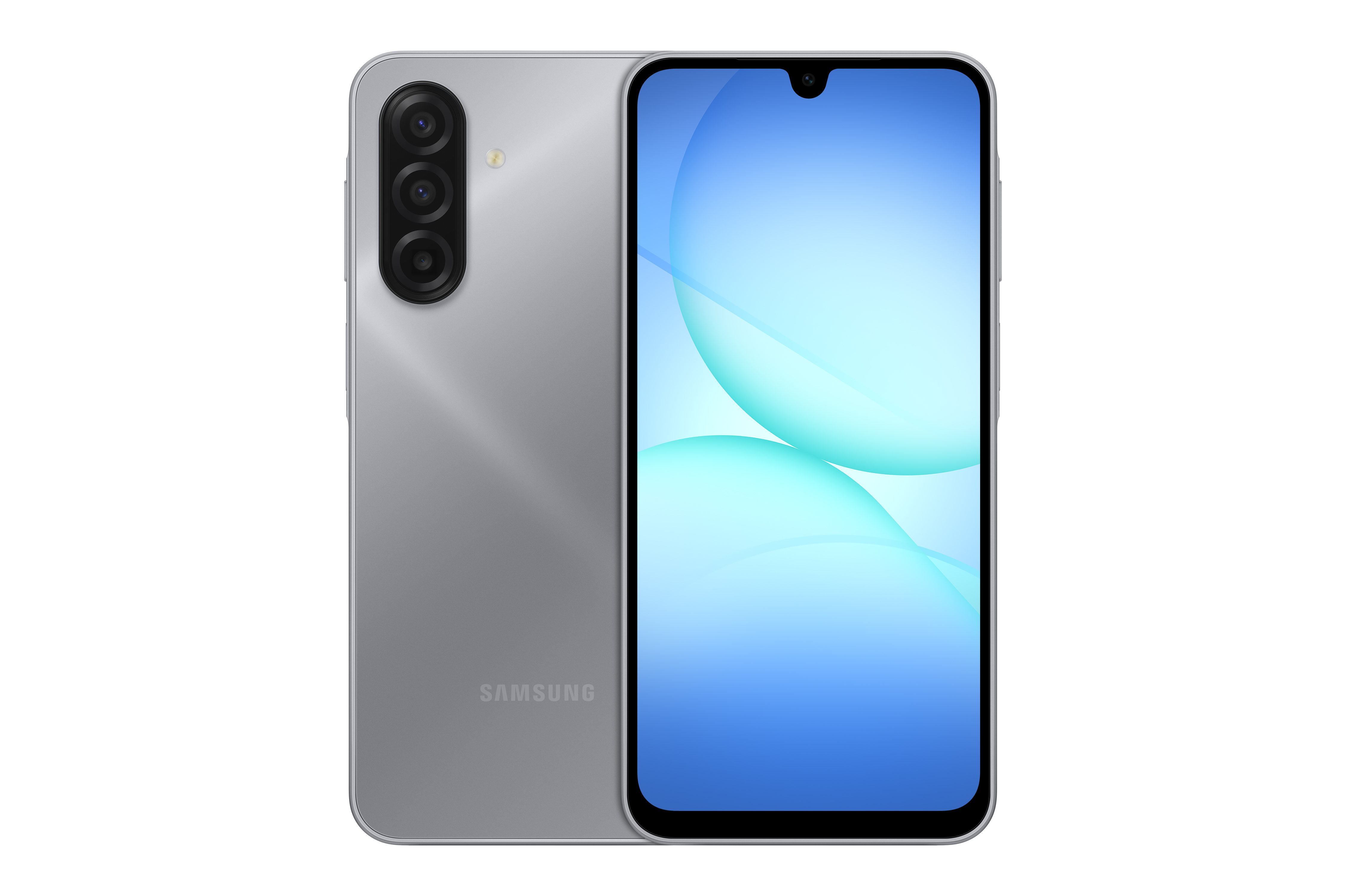 Смартфон Samsung Galaxy A17 серого цвета