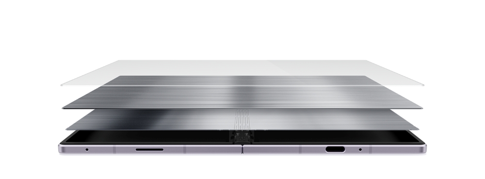 Конструкция складного дисплея Samsung Flex Titanium