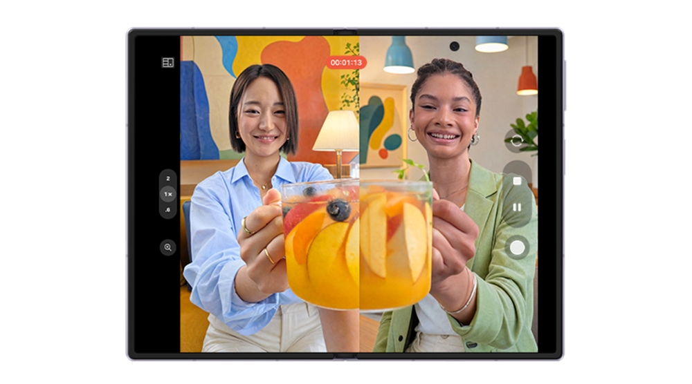 Режим Dual Recording на Samsung Galaxy Z Fold8
