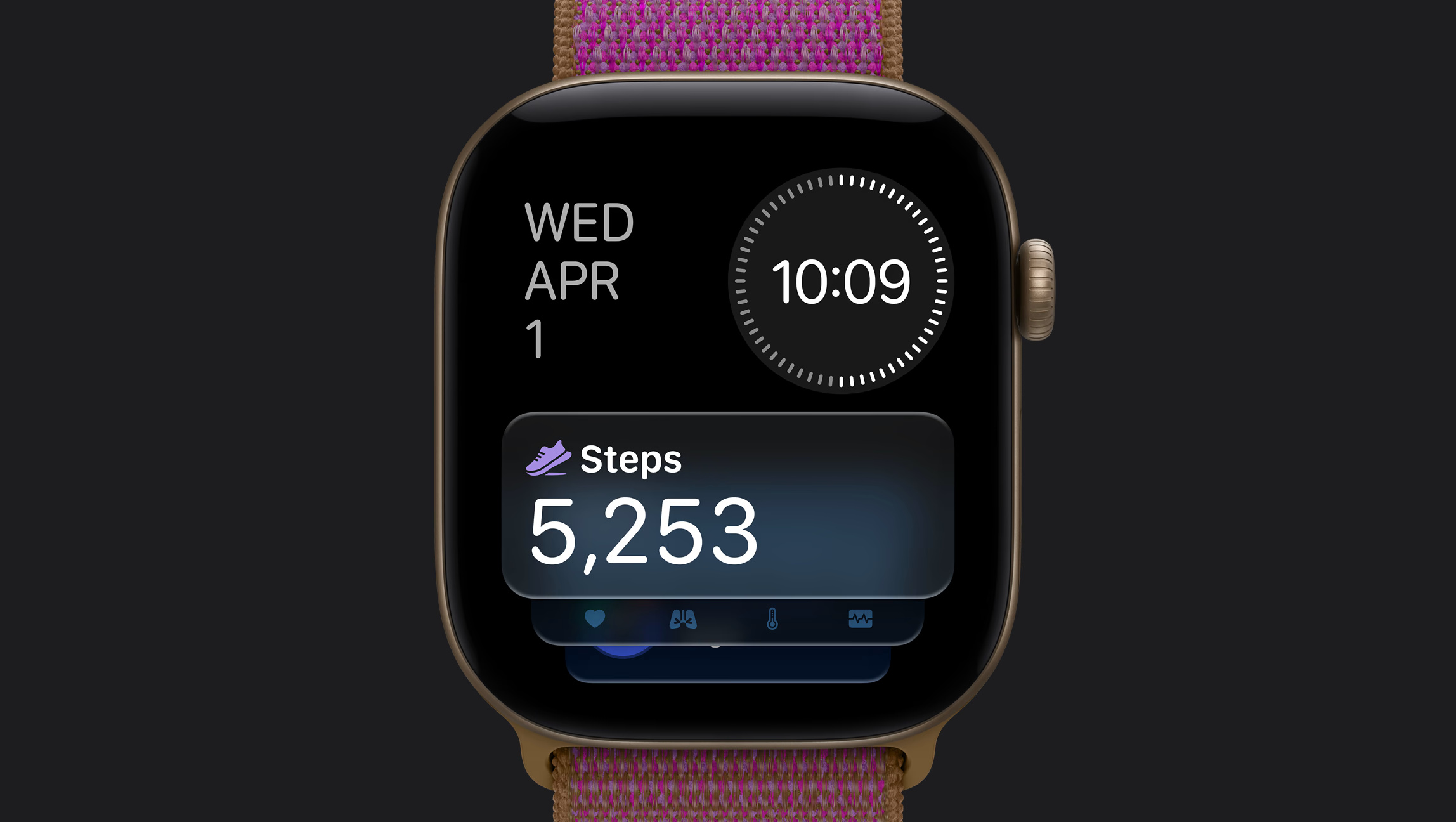 Подсчет шагов Apple Watch Series 12