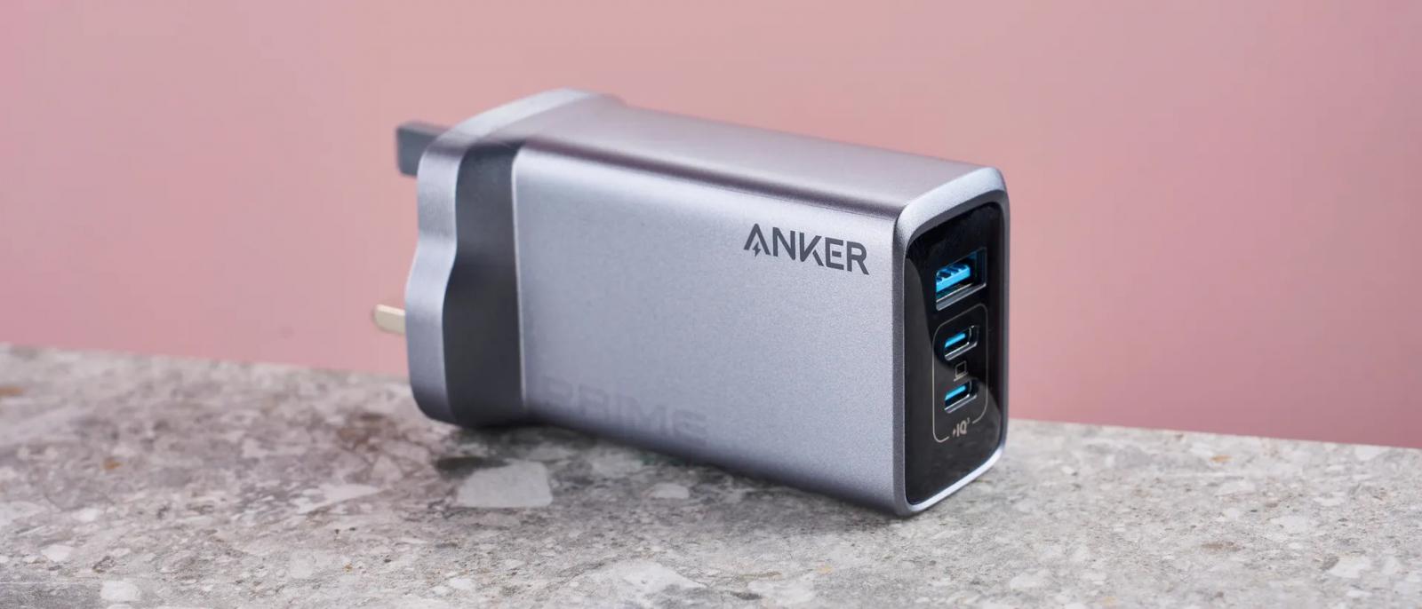 Anker представляет мощное зарядное устройство Prime 100W GaN с тремя портами