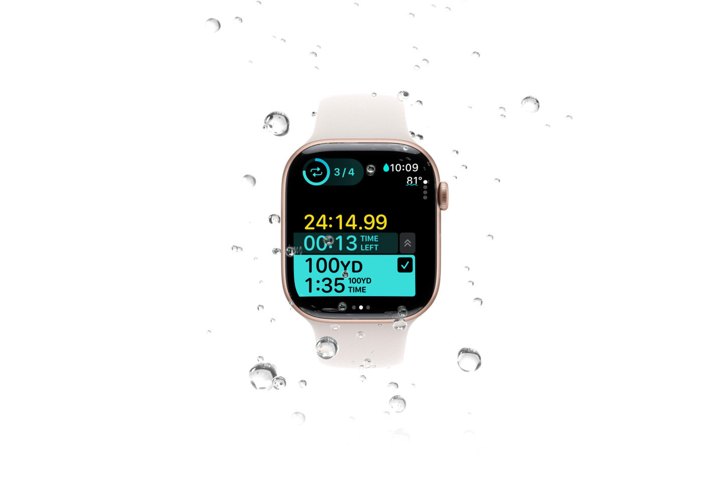 Новый датчик температуры воды Apple Watch 10