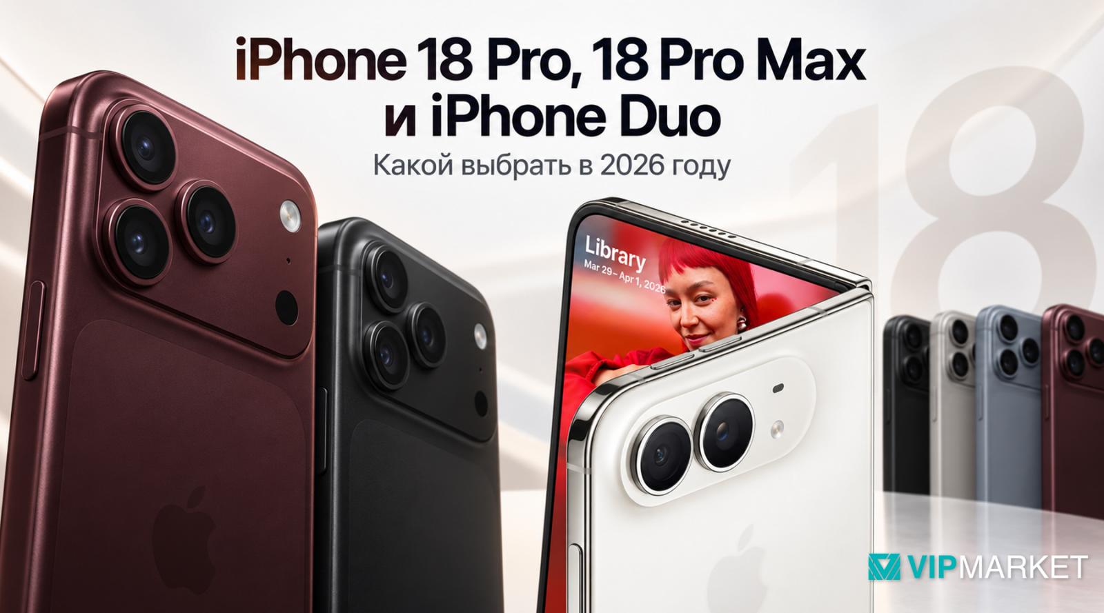 iPhone 18 Pro, 18 Pro Max или iPhone Duo: что выбрать