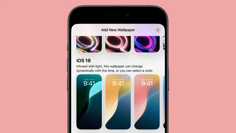 Обои в ios18