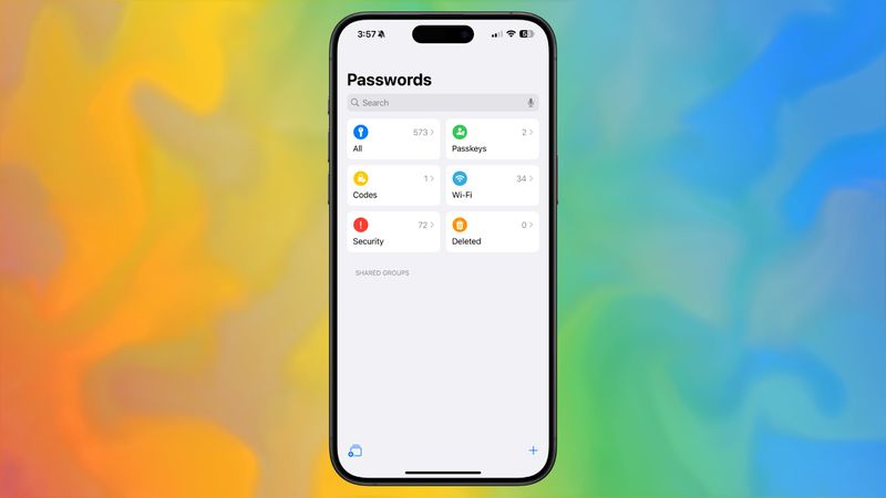 Приложение Пароли iOS 18